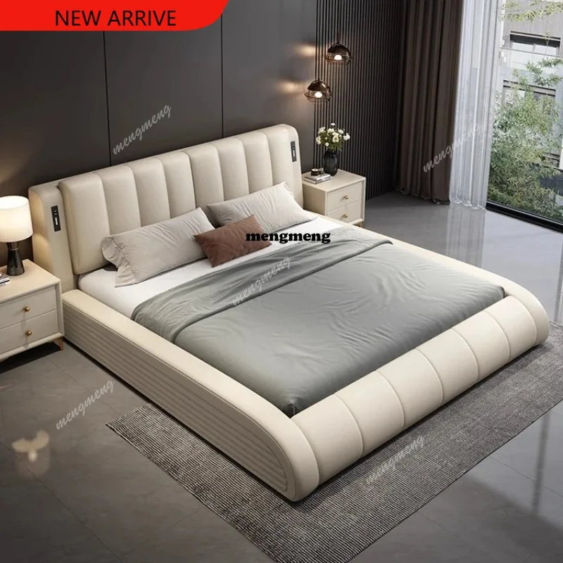 

F182 cosy super king size Two persons bed 220x200 cm frames lit 2 personnes multifunctional Single bed bedroom home Bedroom furn