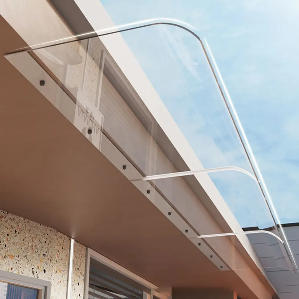 Toldo de pared para puerta y ventana, sin soporte, refugio para puerta, cubierta para ventana, toldo para ventana, cubierta Invisible transparente para refugio de lluvia, toldo