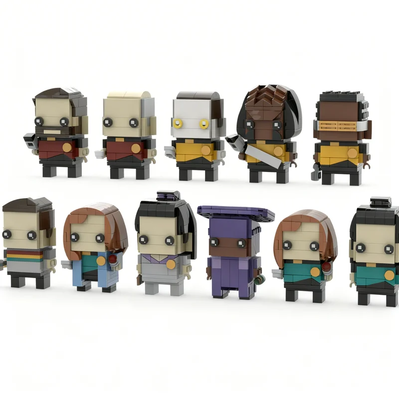 Image of 1185 Teile MOC Star Trek The Next Generation Brickheadz Modellbausatz Konstruktion DIY Kinder Geburtstag Weihnachtsgeschenke Spielzeug