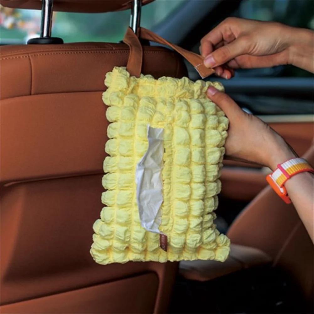 Portable Tissue Box Creative Home Office Car Hanging Paper Napkin Tissue Box Tissue Holder Car Tissue Bag Paper Stoarge Bag