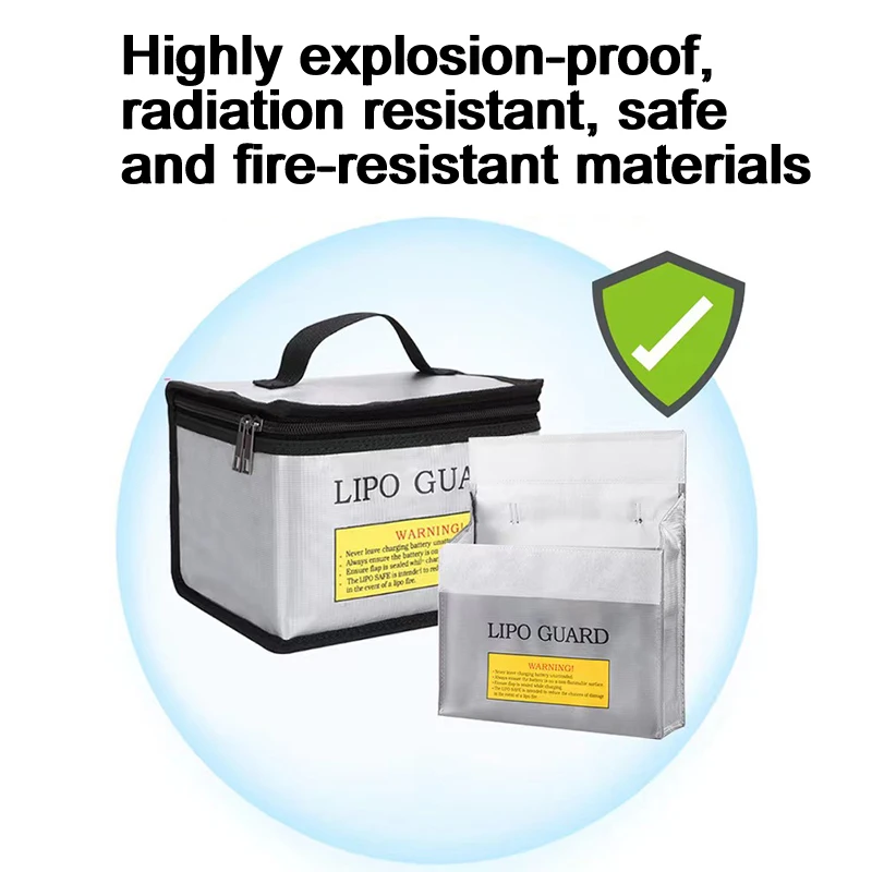 Fireproof Explosionproof Bag Lipo Battery Safe Bag 215*145*165mm RC Lipo Battery Guard Safe Portable Storage Handbag