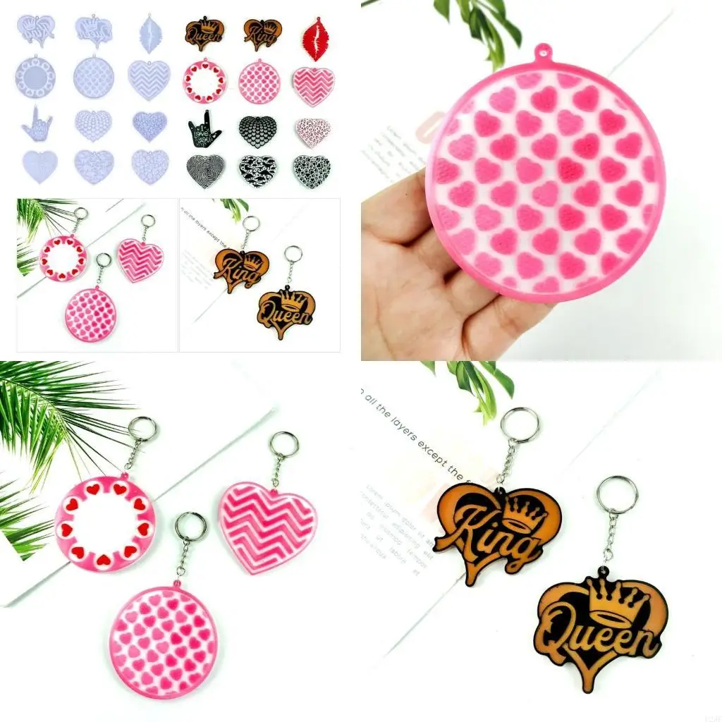 

12 Pack Valentines Day Series Handmade Jewelry Making Tools Keychain Decorations