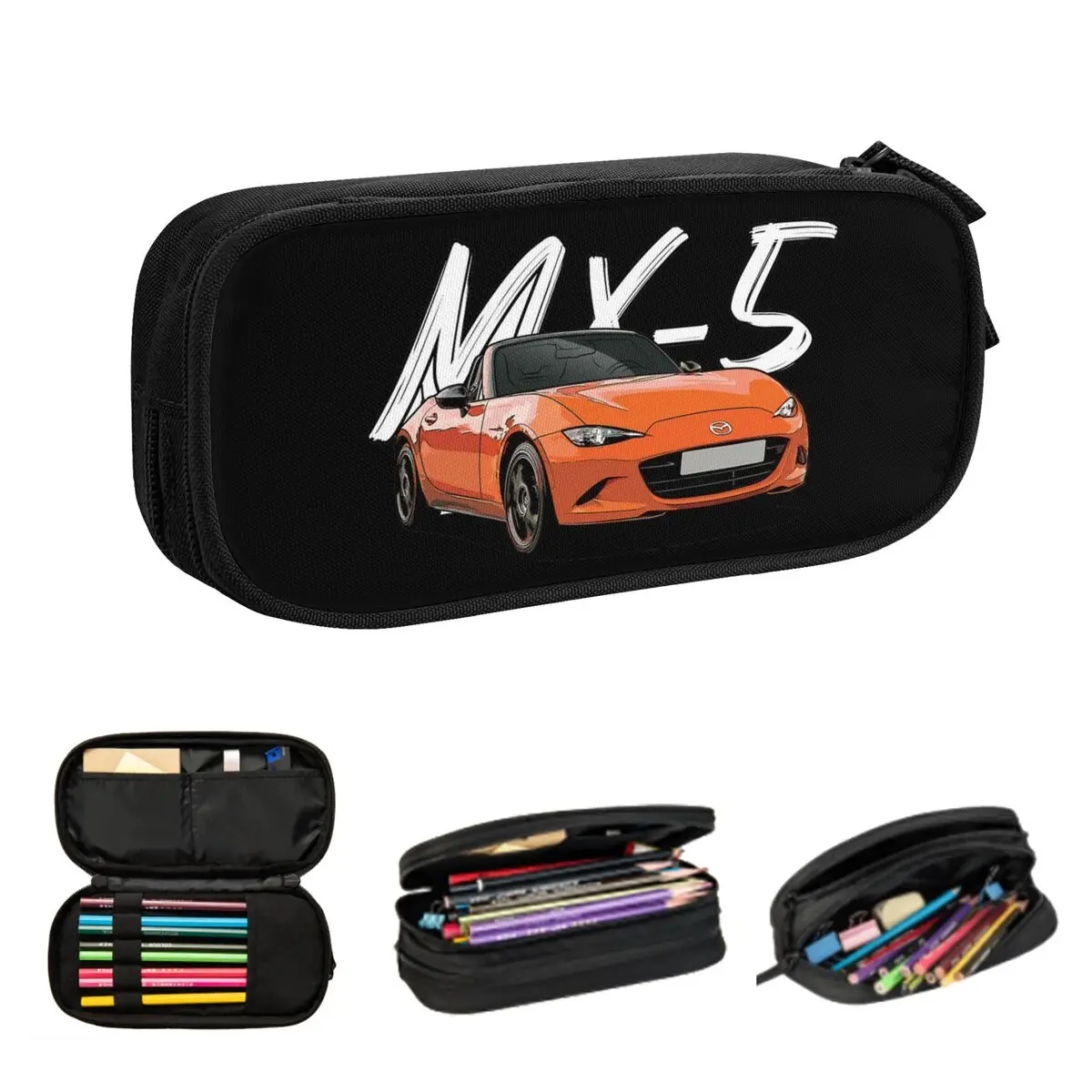 مقلمة MX-5 للذكرى الثلاثين لطلاب المدارس، صندوق أقلام رصاص، حقيبة تخزين كبيرة، حامل قلم رصاص