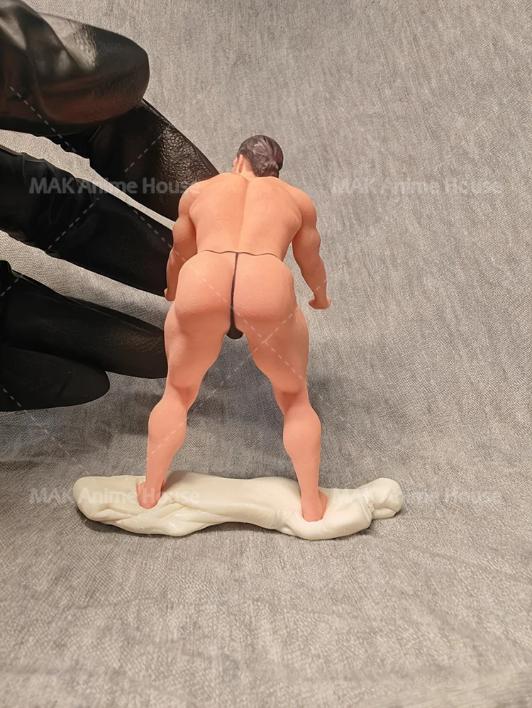 Requintado facial pintado 1/64 1/43 1/18 fitness dobra muscular masculino musculação figura hiperrealismo modelo cena brinquedos criativos