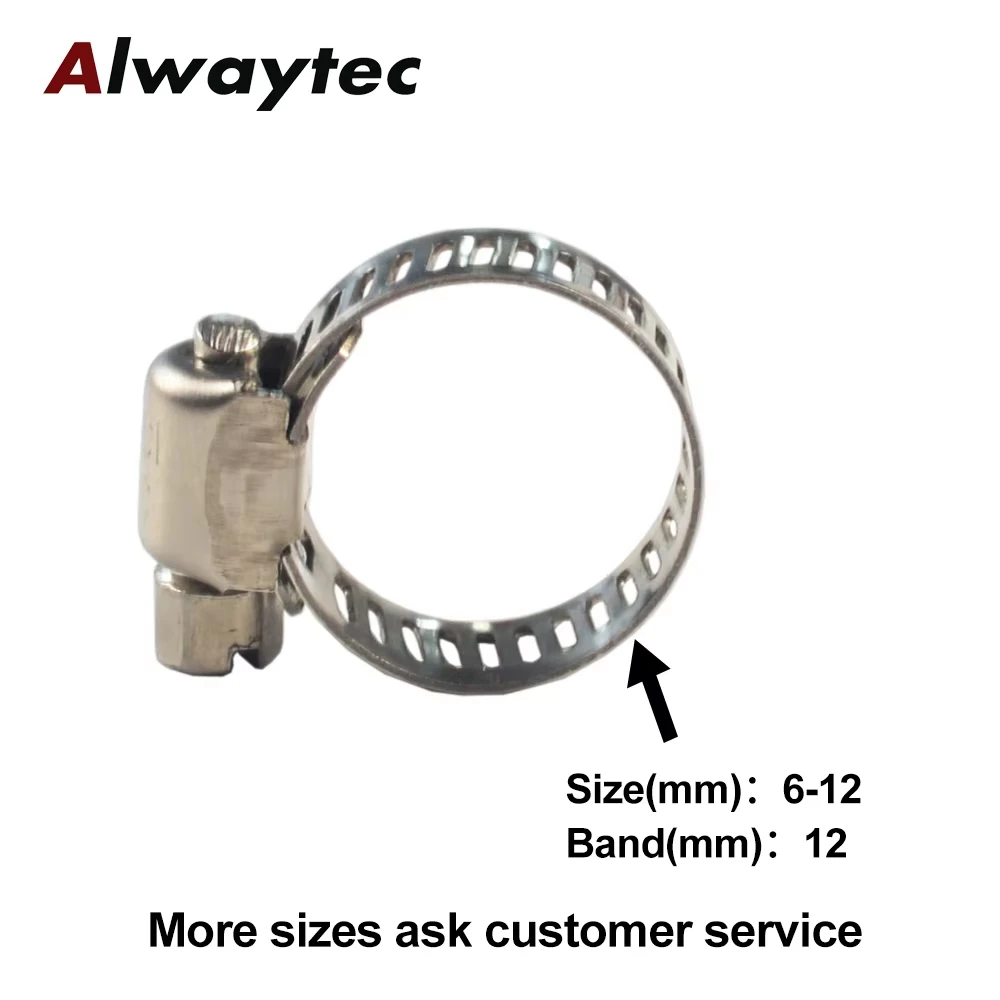 10pcs Stainless Steel Pipe Clamps Worm Drive Car Fuel Hose Clips Durable Auto Pipe Clamps Anti-Oxidation 6Pcs 4Pcs Set