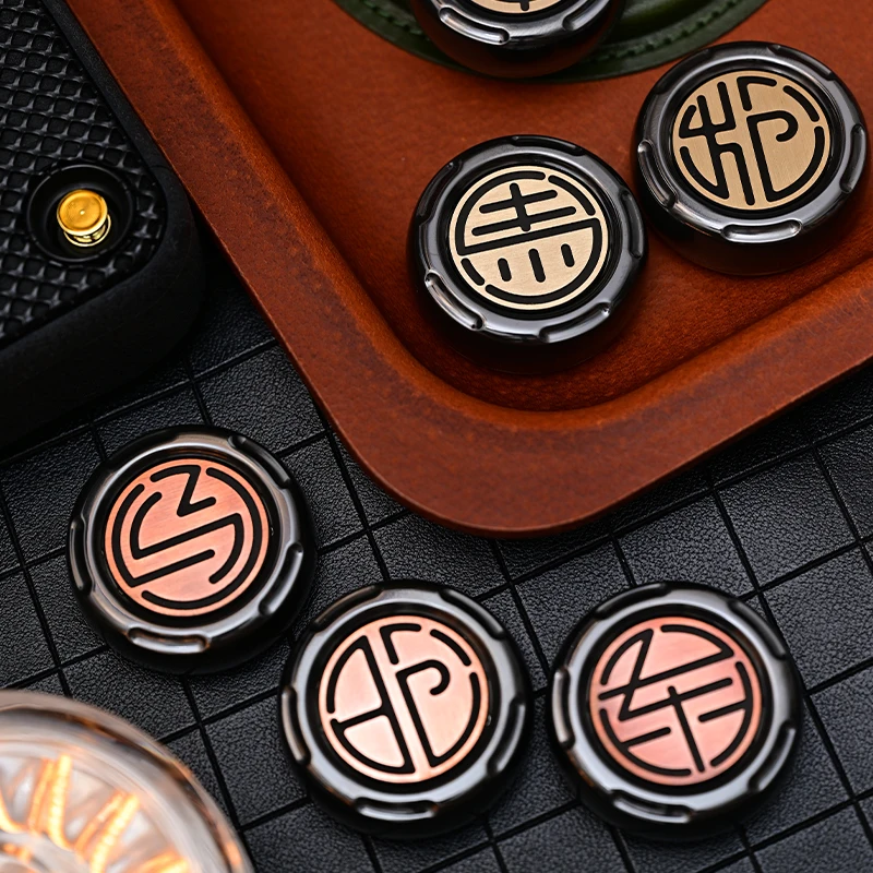EDC Fidget Spinner with Magnetic Mechanism - Chess Push Tile Toy for Anti-Stress Relief and Premium Tactile Sensory Experience