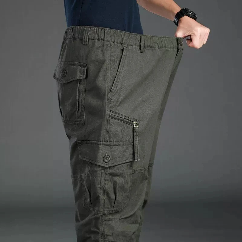 

Men's Tactical Cargo Trousers Loose Casual Pants Running Overalls Male Sweatpants Sports Hiking Outdoor Clothes Work Pants