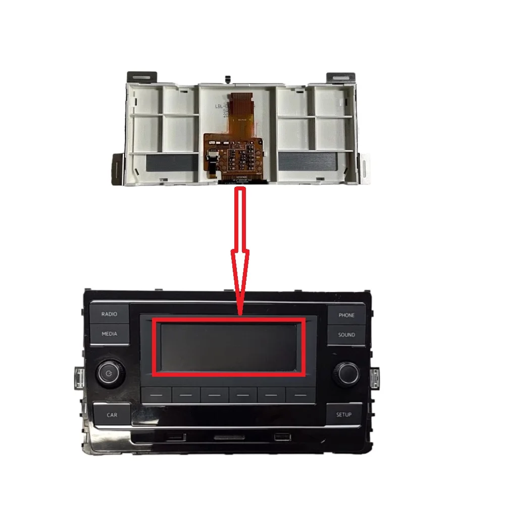 

COG-DESAT002 Display Screen for 2017-2019 VW 7C0035153 Car Radio Low SBT