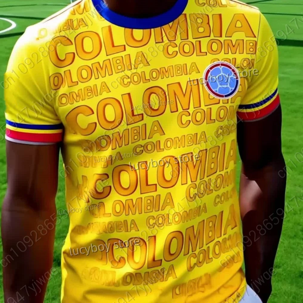 

2025 NEW Men Sports Daily Colombia Mens Jersey Crew Neck 3d Print O-Neck Short-Sleeved Top Daily Street Men T-Shirt Men Clothing