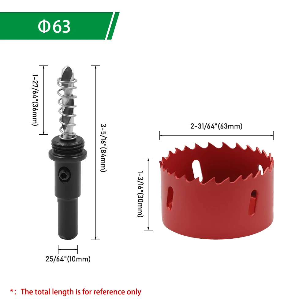 LAVIE 1 Stück 14-200mm M42 Bi-Metall Lochsäge HSS Bohrer Bohrkrone für Metall, Eisen, Aluminium, Edelstahl, Holz, Schneidwerkzeuge – Detail 38