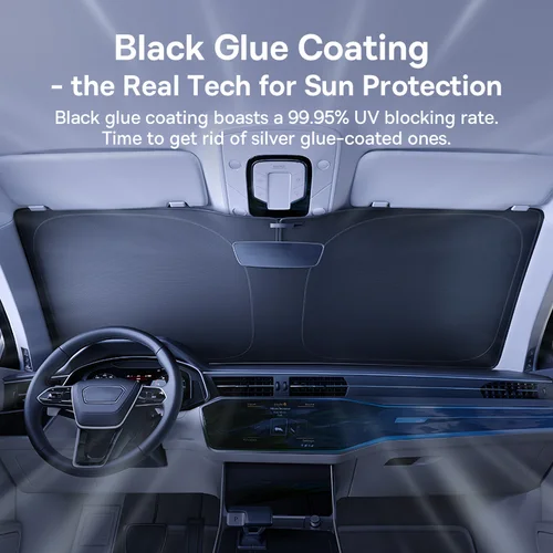 Imagen 2 del producto Baseus DT1 parasol para coche, cubierta plegable para ventana delantera de coche, protección solar UV para verano, Protector de cortina