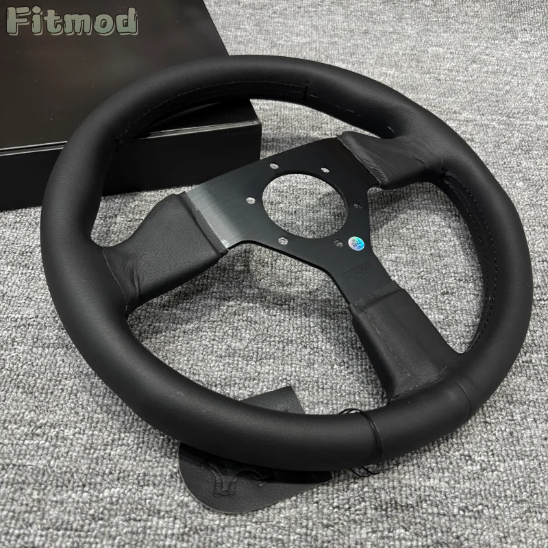 315mm 12.5-inch flat leather simulation racing steering wheel Rally JDM drift steering wheel