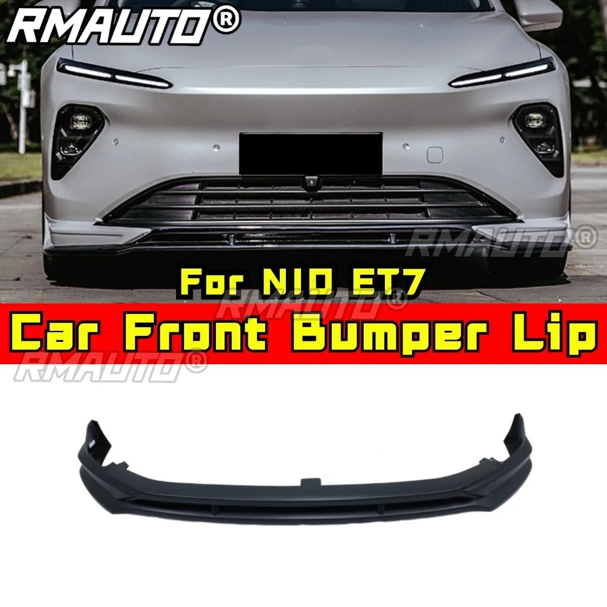 

Car Front Bumper Lip Splitter Diffuser Spoiler Guard Body Kit For NIO ET7 Car Accessories