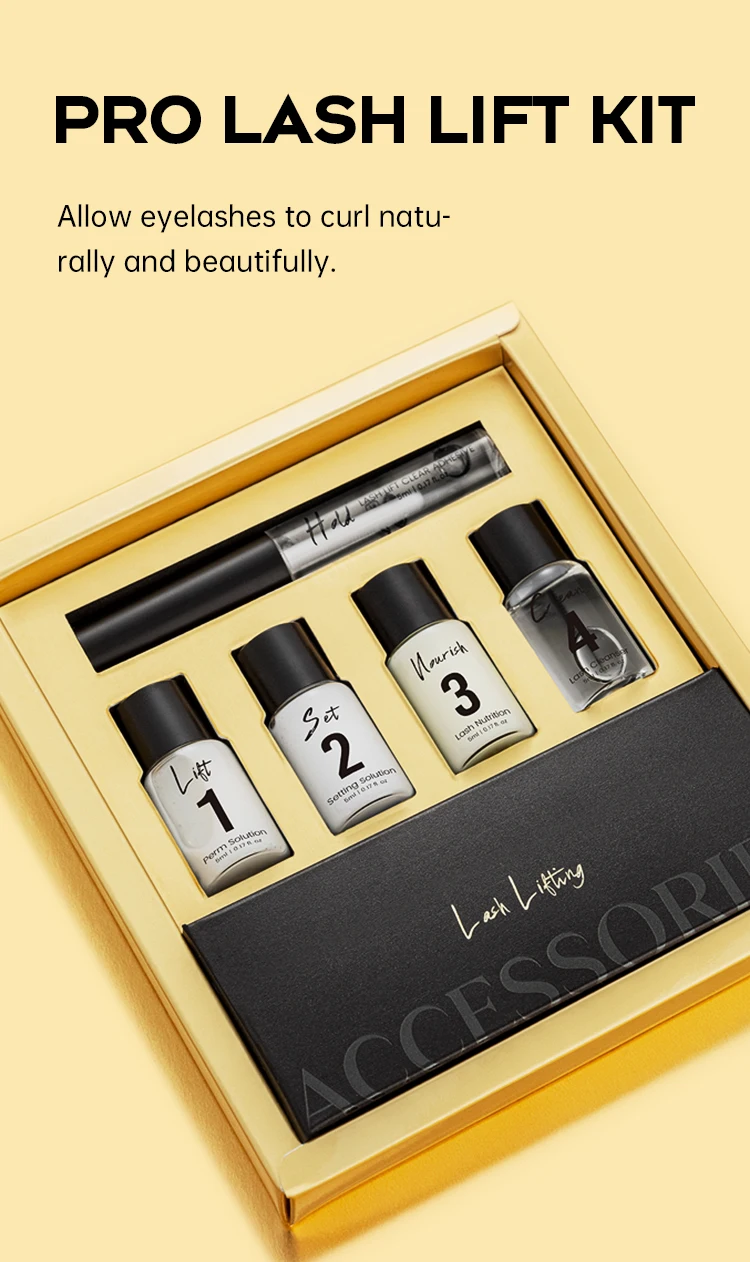 Gollee Eyelash Lifting Perm Kit Lasting 4-6 Weeks Lash Lift Set For Lash Curler Eyelash Enhancer Perm Treatment Set Makeup Tools