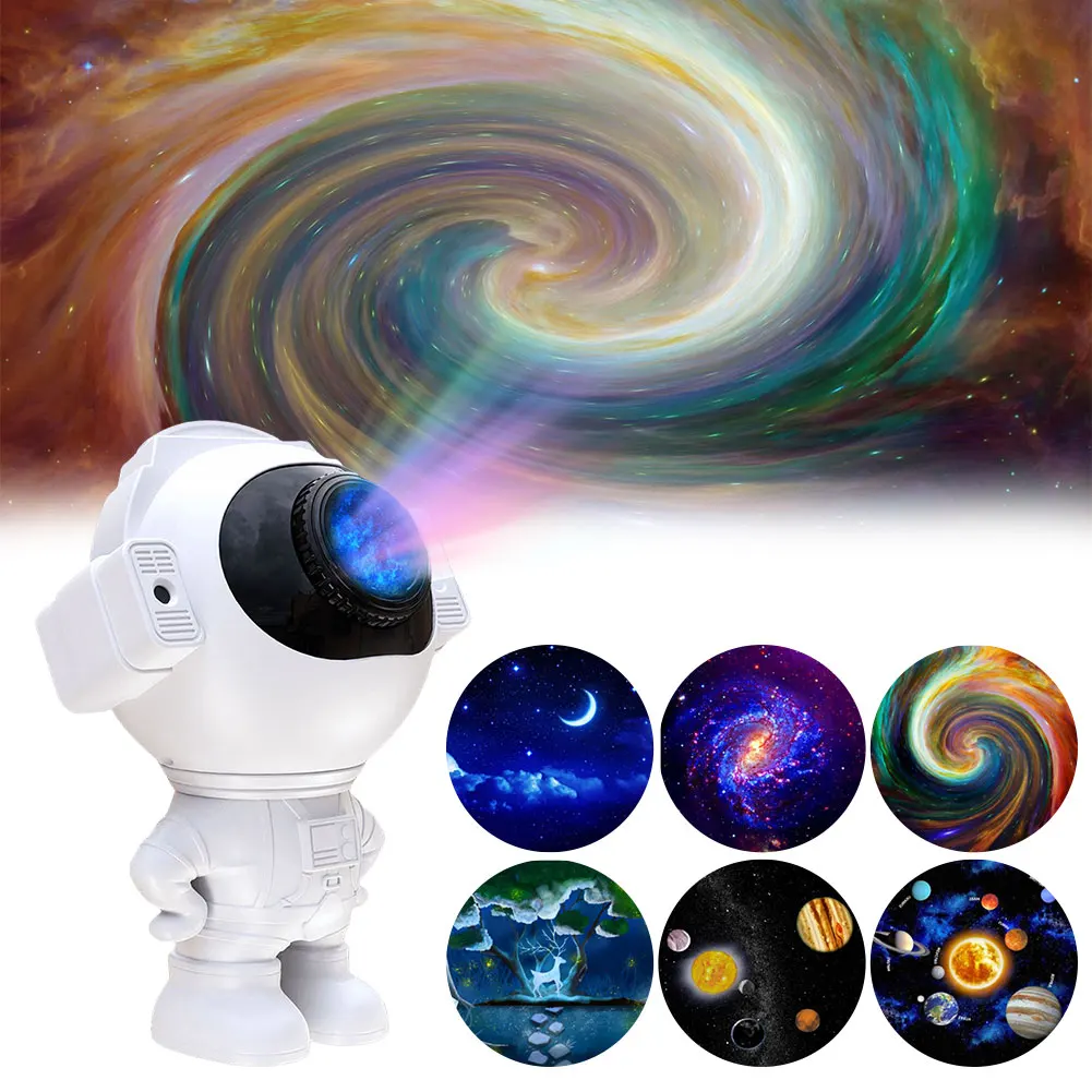 

Astronaut Night Light Multifunction Starry Ceiling Projection Lamp Bluetooth-Compatible Spaceman Projector Light for Kids Gifts