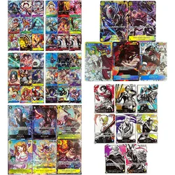 Anime ONE PIECE Rare DIY Refractive Flash Cards Luffy Yamato Sanji Law Zoro Ace Toys for boys Collectible Cards Birthday Gifts