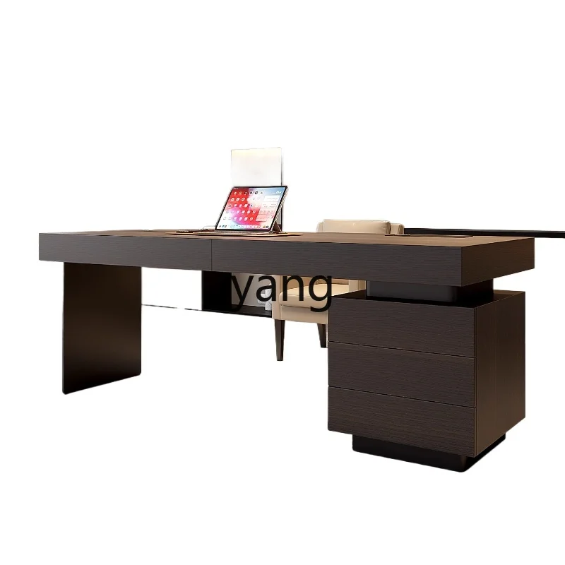 

HRC minimalist light luxury high-end study living room home boss office high-end computer desk writing desk
