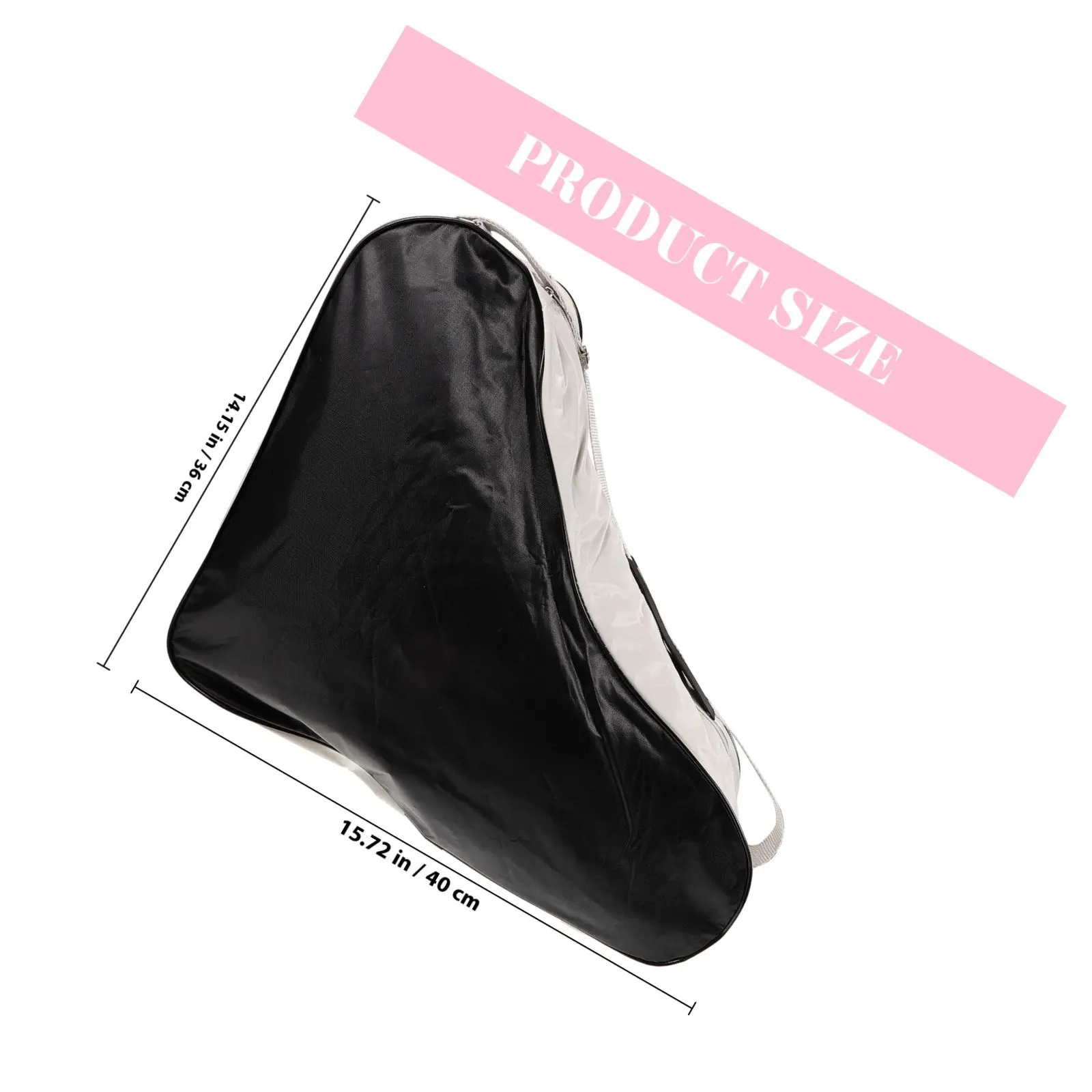 1Set Skating Bag Simple Convenient Design Roller Skates Pouch Reusable Easy-Clean for Skates Shoes Storage Portable Travel Carry