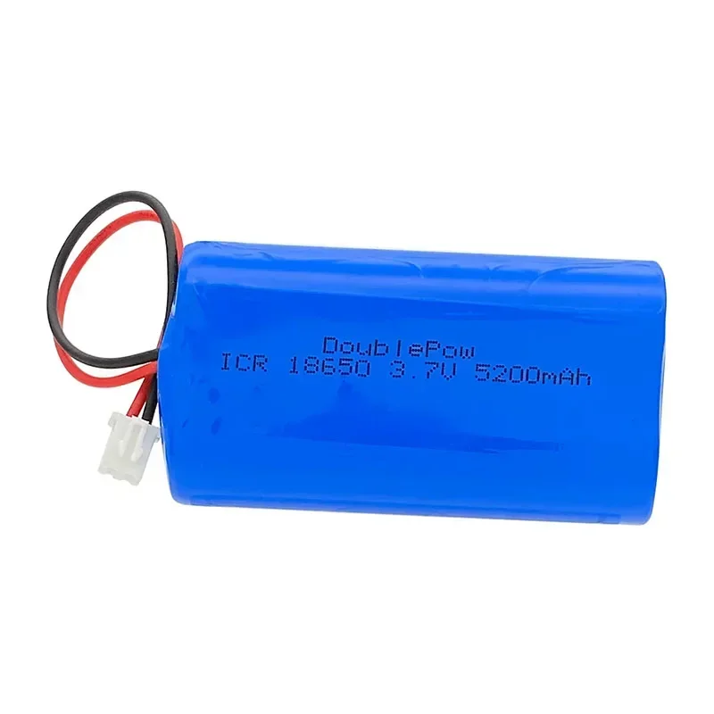 18650 3,7 V 3600 mAh/5200 mAh Akumulator litowy Megafon Głośnik Monitory Światła LED Płyta ochronna + Wtyczka XH2.54