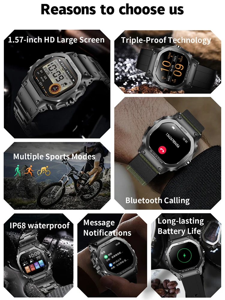 Men Smartwatch 1.57