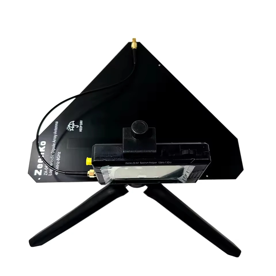 Zeenko ZS-407 7.3GHz 휴대용 초소형 스펙트럼 분석기tinySA ULTRA PLUS +ZA-048 로그 주기 다이폴 어레이 안테나