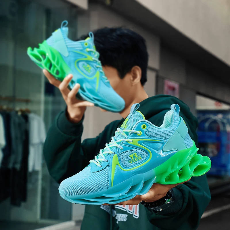 

Новинка: Спортивные повседневные кроссовки с эластичной подошвой, противоскользящие, износостойкие, удобные для бега.