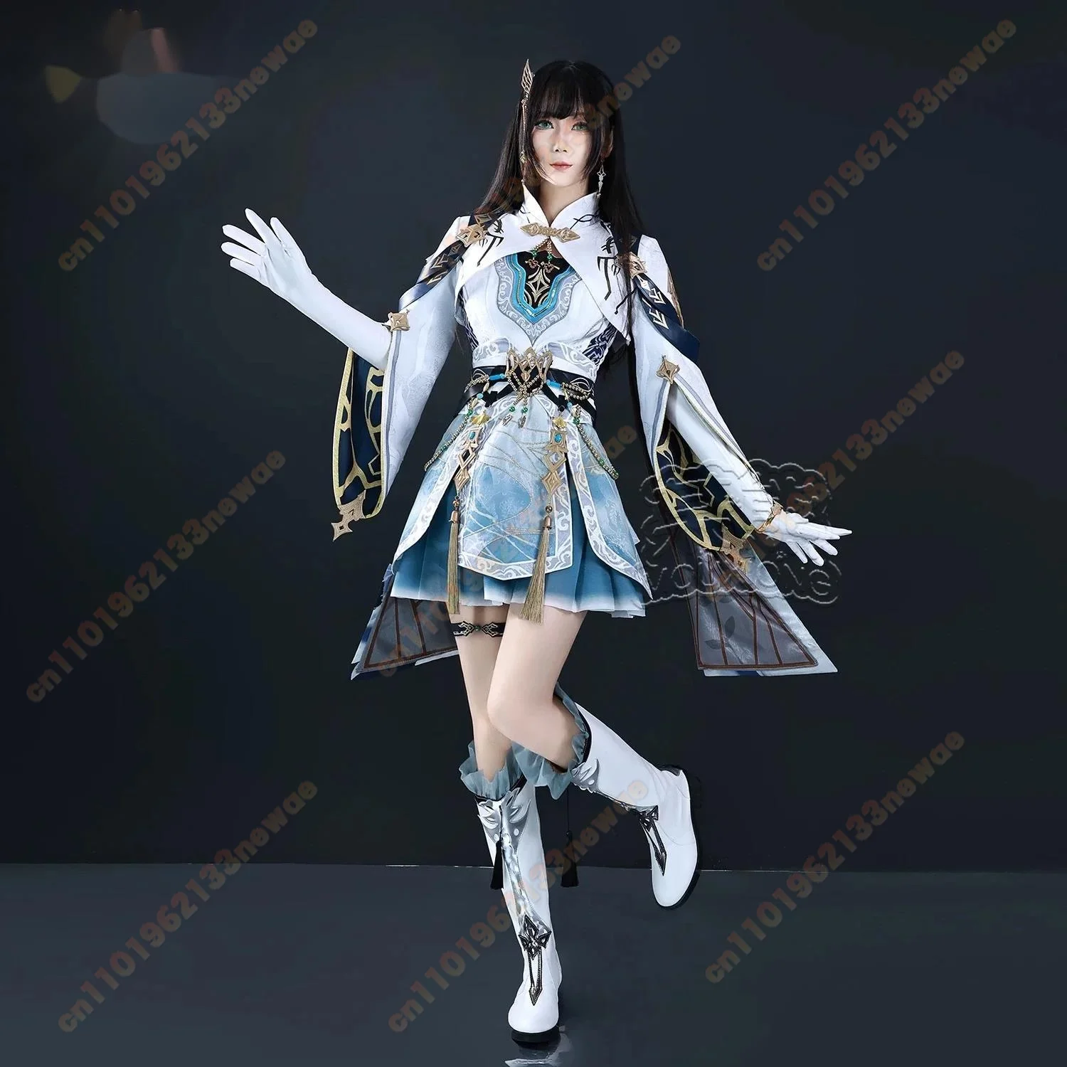 사랑과 deepspace Zayne 코스프레 애니메이션 패션 드레스 코트 전투 유니폼 역할 놀이 의류 할로윈 의상 가발 신발 정장