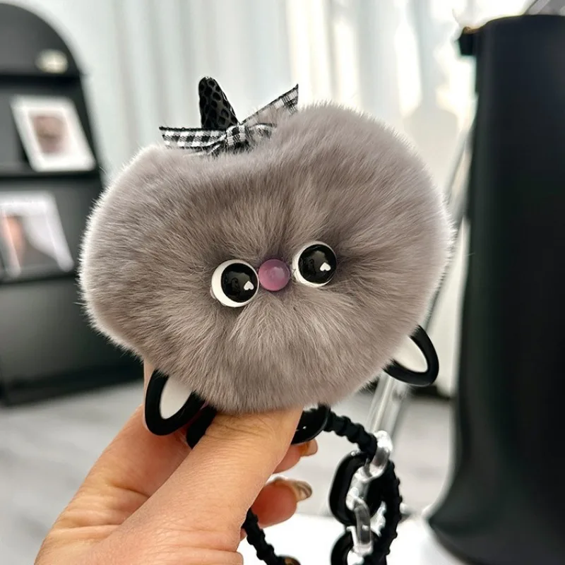 LLavero de gato de peluche, llavero de dibujos animados de gatito, bolso para mujer y niña, llavero colgante, bolso escolar, regalo