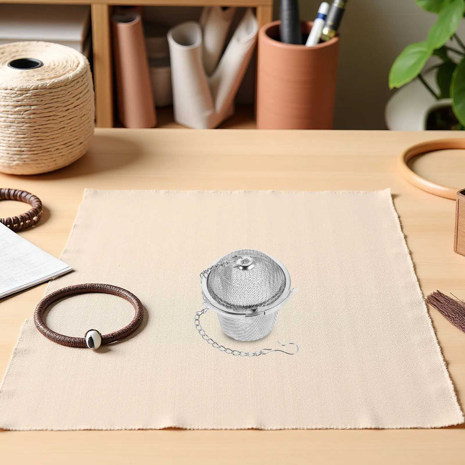 3Pcs Stainless Steel Ultrasonic Jewelry Cleaning Basket Set Mini Mesh Holder Steam Cleaner Tea Spice Ball Infuser Diameter 6.5cm