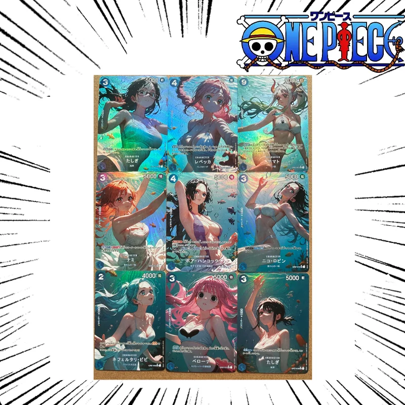 

One Piece Diy Nami Nico Robin Boa Hancock Self Control Collect Signature Trading флэш-карта аниме мультфильм подарок 63*88 мм