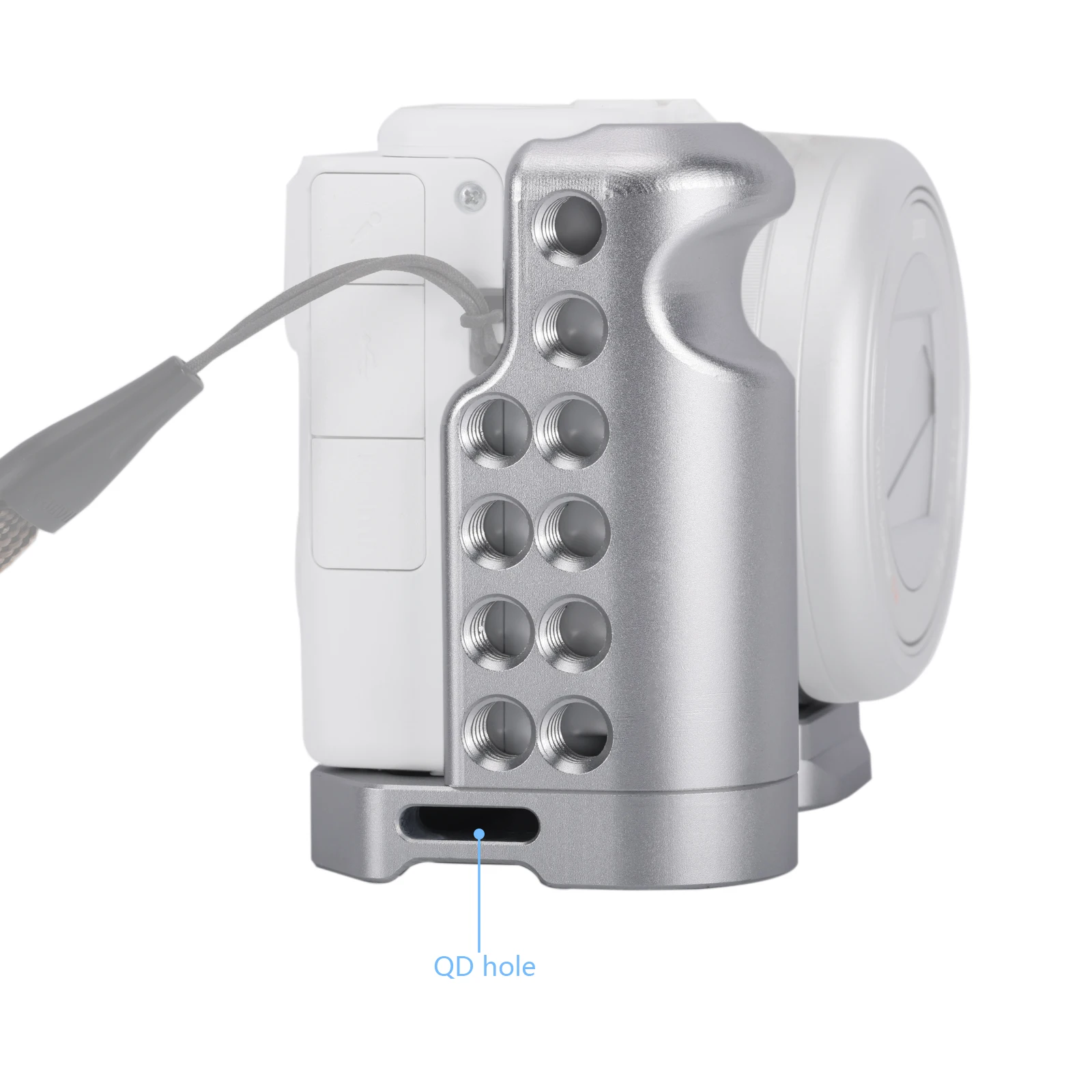 Niceyrig para gaiola de câmera em forma de L Sony ZV1-M2 com tira inferior Arca Swiss