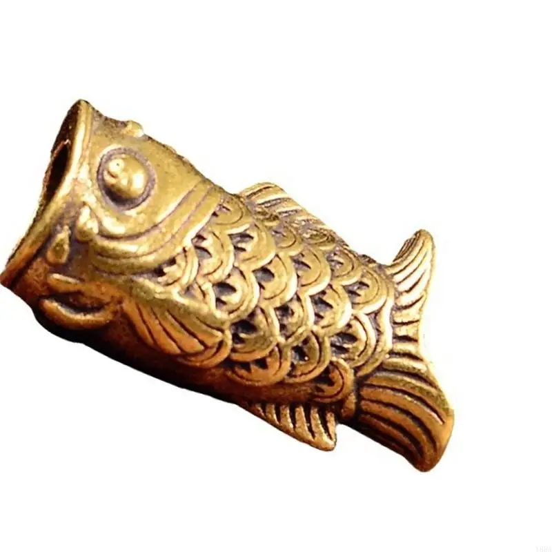 Y88A Elaborate Carp Beads for Rope Braiding and Cultural Jewelry Design Rope Braiding Gear Cultural Crafts