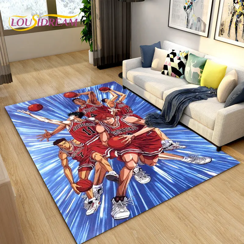 

Slam Dunk Japan Anime Cartoon Area Rug,Carpet Rug for Living Room Bedroom Sofa Doormat Decoration, Kids Play Non-slip Floor Mat