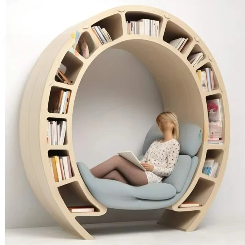 

Unique bookshelf with reading nook for family living room bedroom library preschool university program
