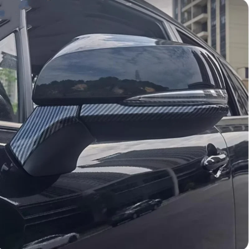 Car Rearview Mirror Strip Decorative Sequins Cover Trim ABS Chrome Accessories For Toyota Corolla Cross XG10  2022 2023 2024