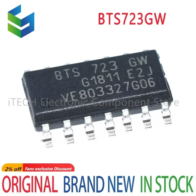 10PCS~50PCS/LOT 100% NEW BTS723GW BTS723 BTS 723 GW SOP14 Internal switch chip of bridge driver