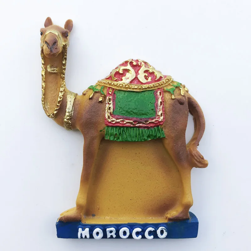 

Fridge magnet Moroccan camel shaped decoration resin refrigerator magnet tourist souvenir handicraft message post