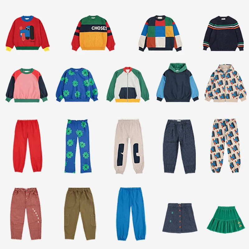 

New autumn and winter children's long pantsCartoon casual fleece warm sweatpants for girls and outdoor sports pants for boys