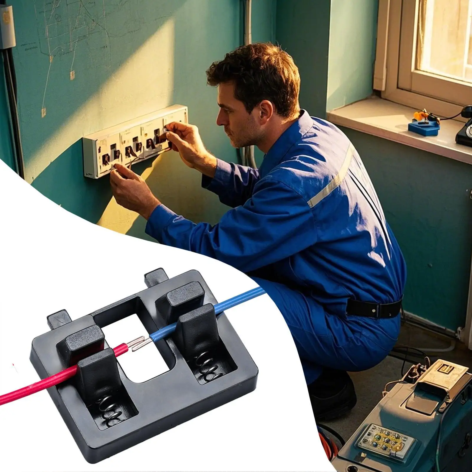 Electric Wire Welding Fixture Double-Clip Wire Welding Clamp Welding Locator Soldering Tools Holding Power Soldering Accessories