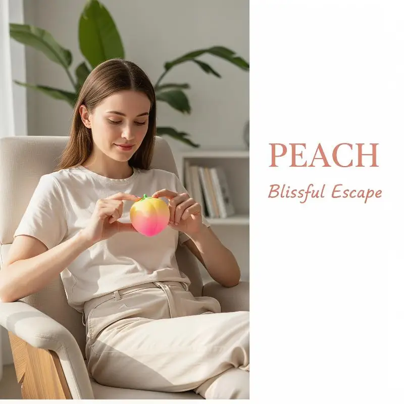 Creative Peach Shaped Soft Slow Rebound Squeeze Toys Perfect For Stress Relief Relaxation For All Ages Home Work