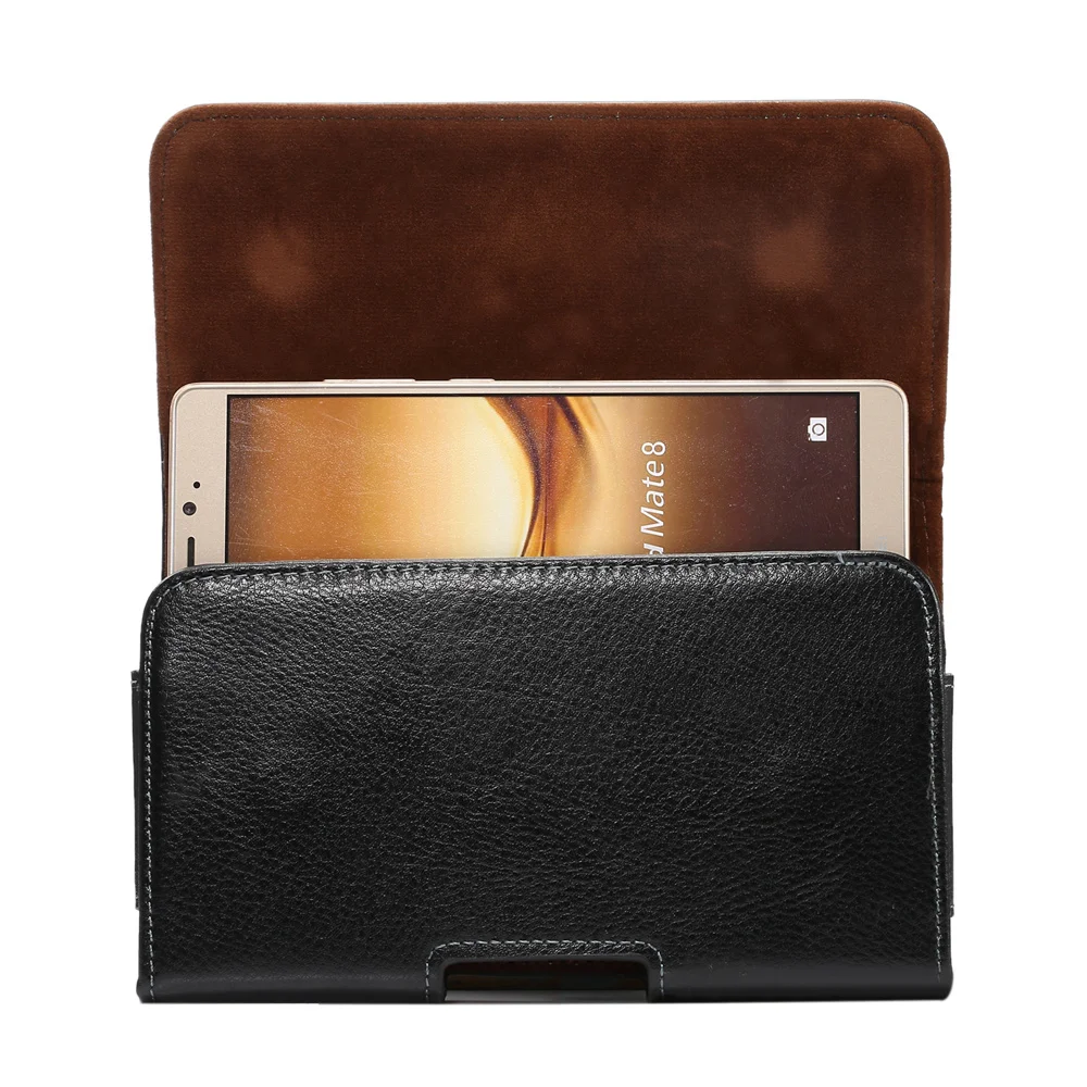 

Genuine Leather Holster Pouch Case for Samsung Galaxy A9 (2016), Size: 168 x 90 x 15mm