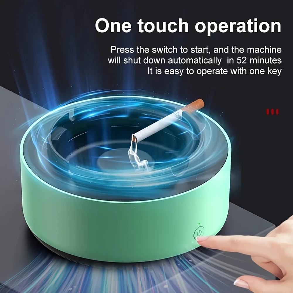 Smart Electric Ash Tray & Air Purifier – Auto-sensing, indoor fume extraction, clean air for your desk.