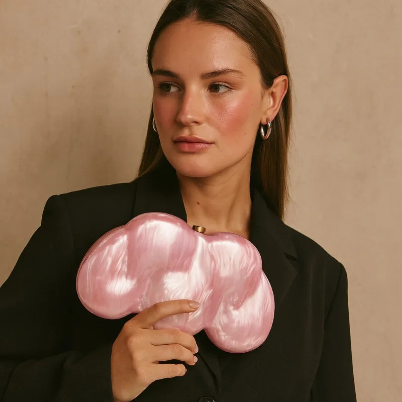 

1pcs One-shoulder Cross-body Bag Special-shaped Clutch Bag Wedding Dinner Clutch Bag Is An Ideal Clothing Accessory