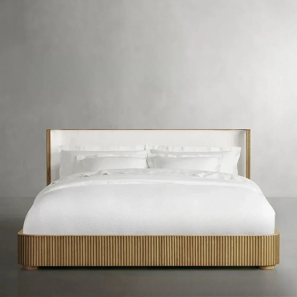 Vendita calda Letto matrimoniale in legno massello per camera da letto