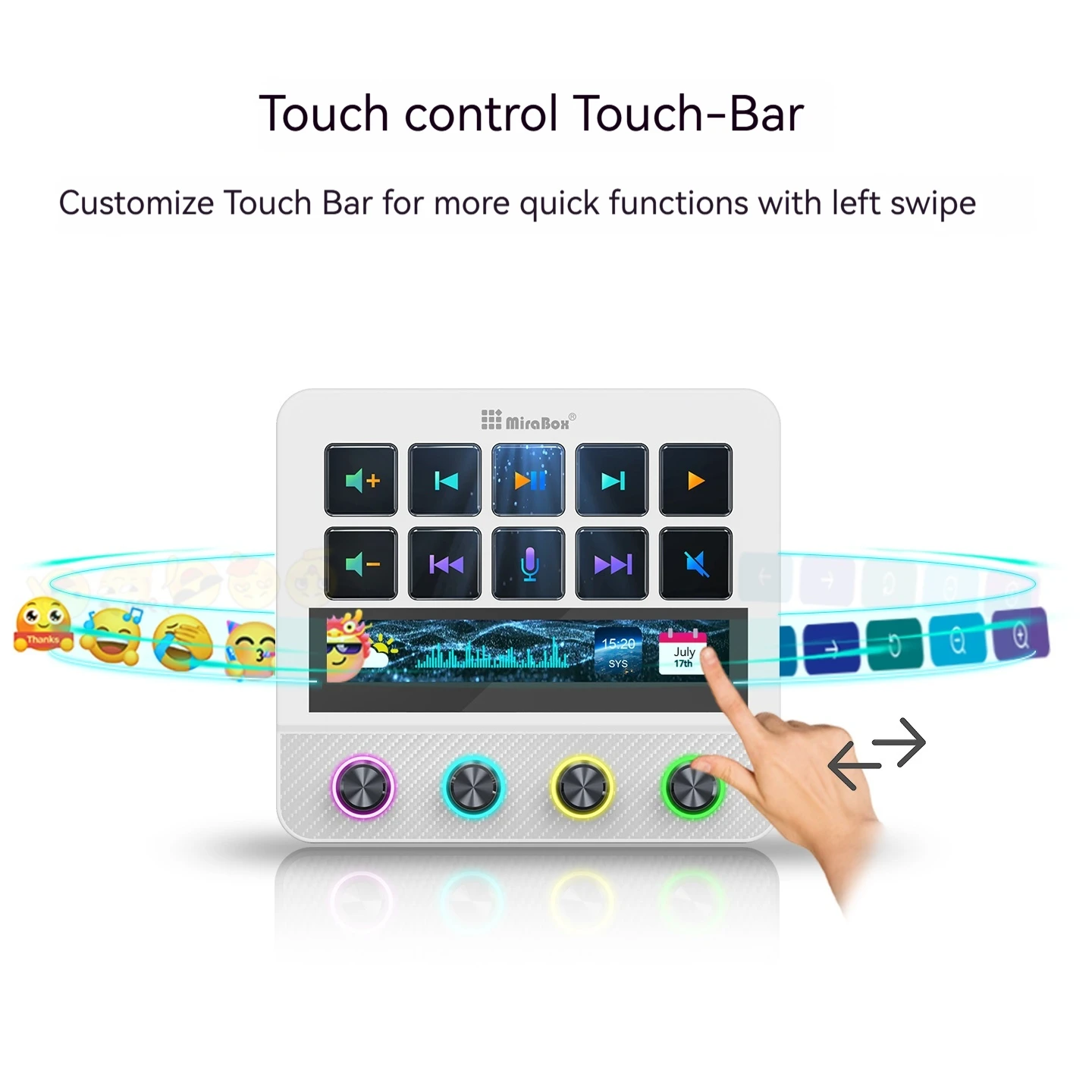 Mirabox MBox N4 Pro Stream Deck Streamdeck Deck Dock Mini Keyboard