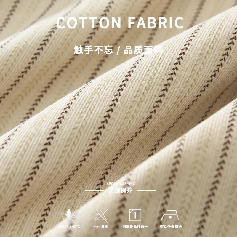 Camicie di velluto a coste a righe in cotone 100% di alta qualità stile moda giapponese per uomo Autunno Primavera Manica lunga Abbigliamento da lavoro allentato Top Cappotti