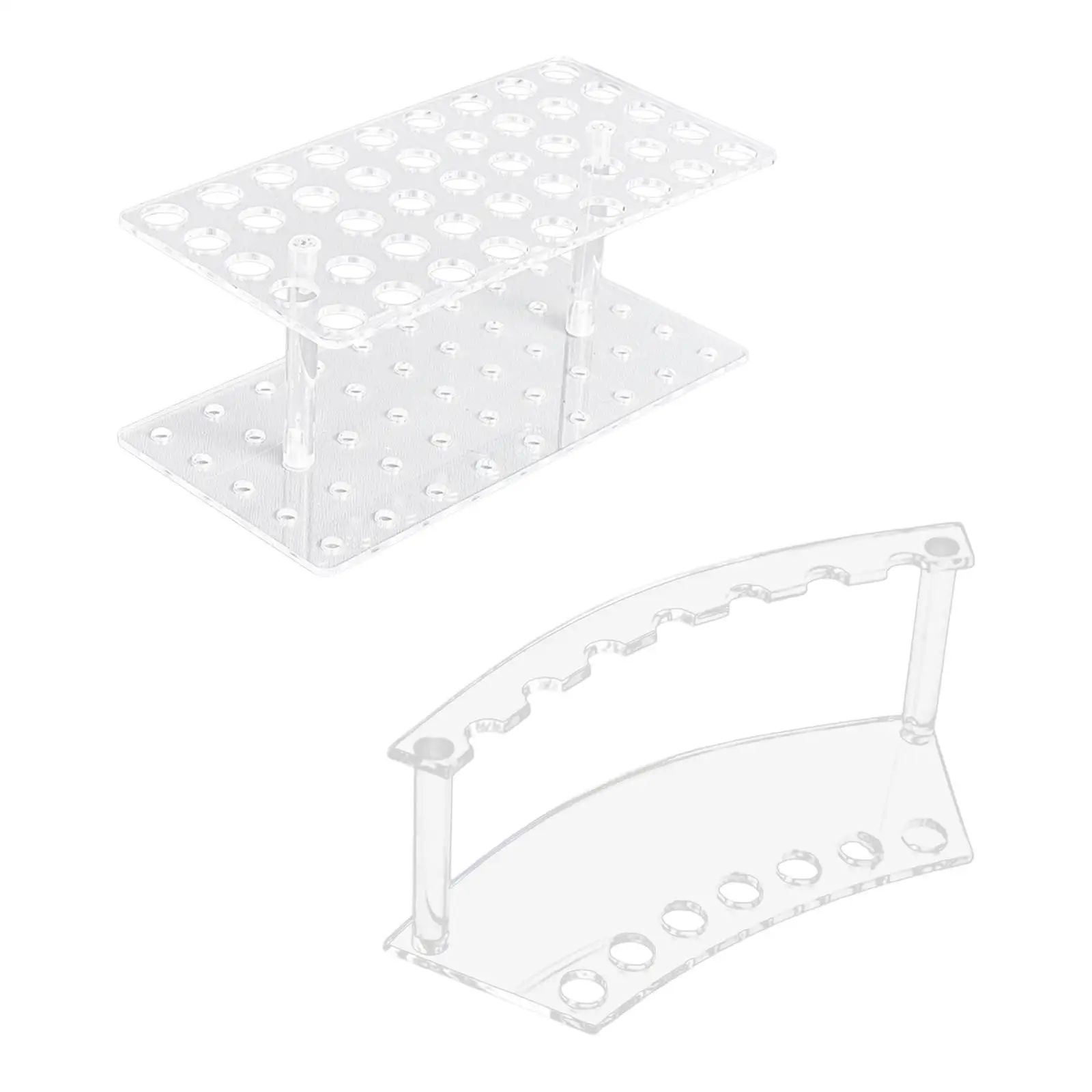 Cosmetic Rack Multifunctional Clear Simple Multi Holes Makeup Brush Organizer for Office Eyebrow Pens Dressing Table Home Stores