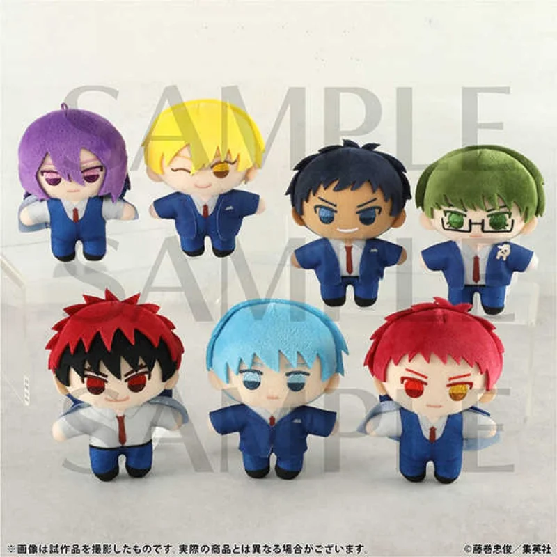 Kuroko's Basketball 15th Anniversary Plush Dolls Anime Stuffed Hanger Dolls Kuroko Tetsuya Kagami Taiga Character Plush Toys