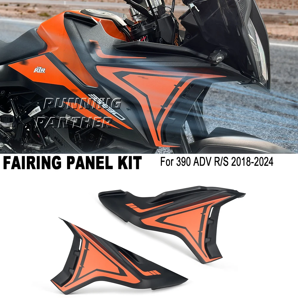 

For 390adv 390 ADV Adventure R S 2018-2024 2023 Motorcycle Fairing Side Panels Kit Wind Deflector Panel Windscreen Plate Cover