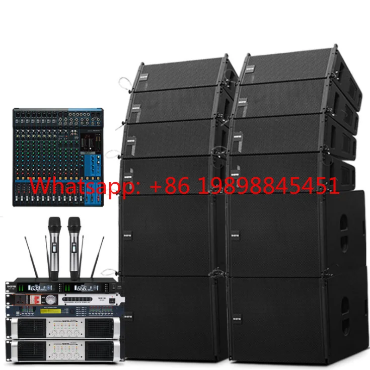 Full Set Outdoor Sound Equipment Powered Speaker Complete Audio System For DJ Bar Pub Event